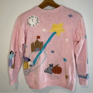 Sold ✅90s Berek Hand Knitted Cinderella Fairy Tail Sweater Women’s Sz M